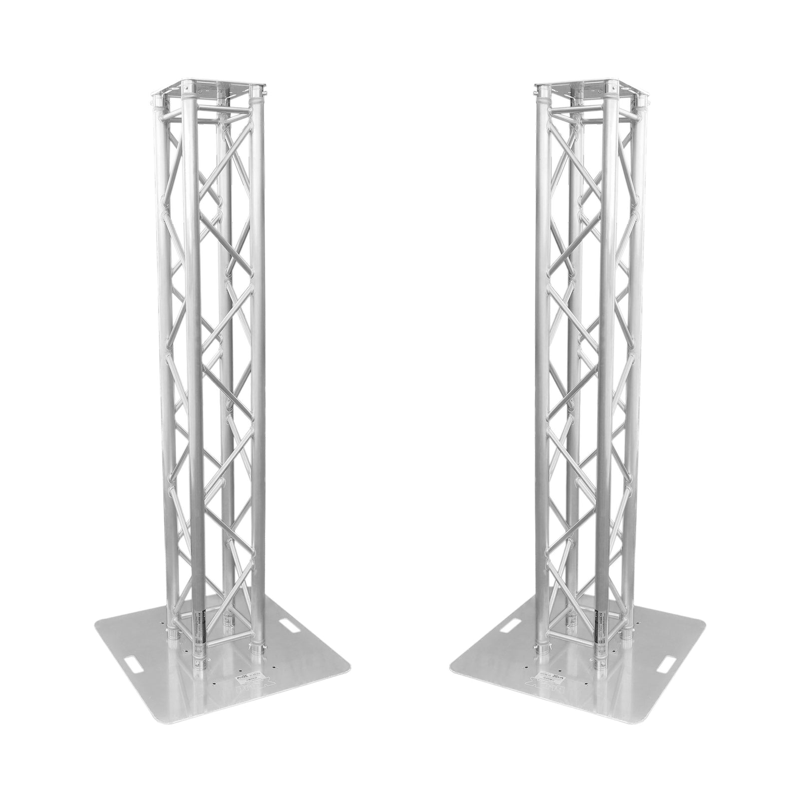 ProX KT-SQ656TOTEMTCX2, K-Truss 6.56 Lightweight Square Truss Totem Full Package Includes White Scrim, Top Plate and Base Plate ProX Cases