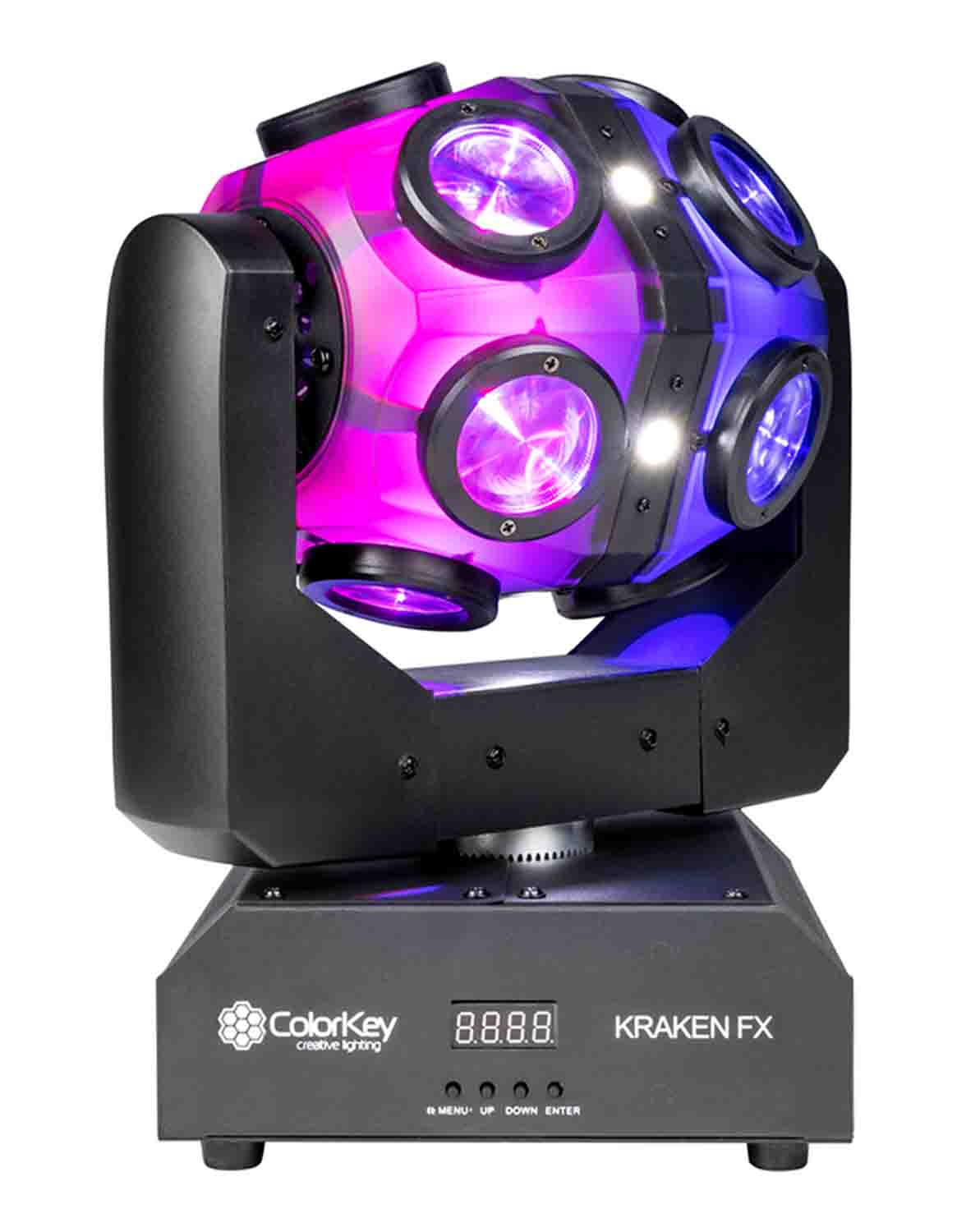 Colorkey CKU-1070 Kraken FX Energizing QUAD Color LED Effect Light with Built in Blinder - Hollywood DJ