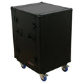 Odyssey FZAR16WBL, 16U Pro Amp Rack with Casters - Black - Hollywood DJ