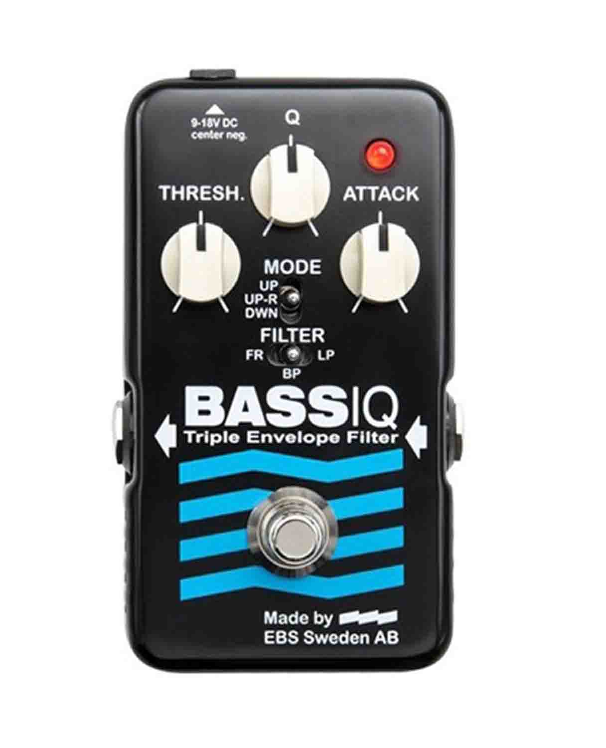 EBS BassIQ Blue Label Triple Envelope Filter 9v-18v Effects Pedal - Hollywood DJ