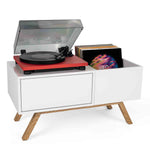 Glorious Turntable Lowboard - White - Hollywood DJ
