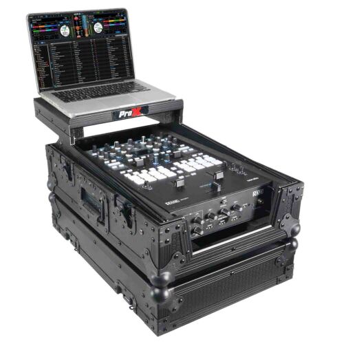 ProX XS-RANE-72-LTBL-MK2 DJ Mixer Road Case With Laptop Shelf for Rane 72 and 70 - 11" - Hollywood DJ