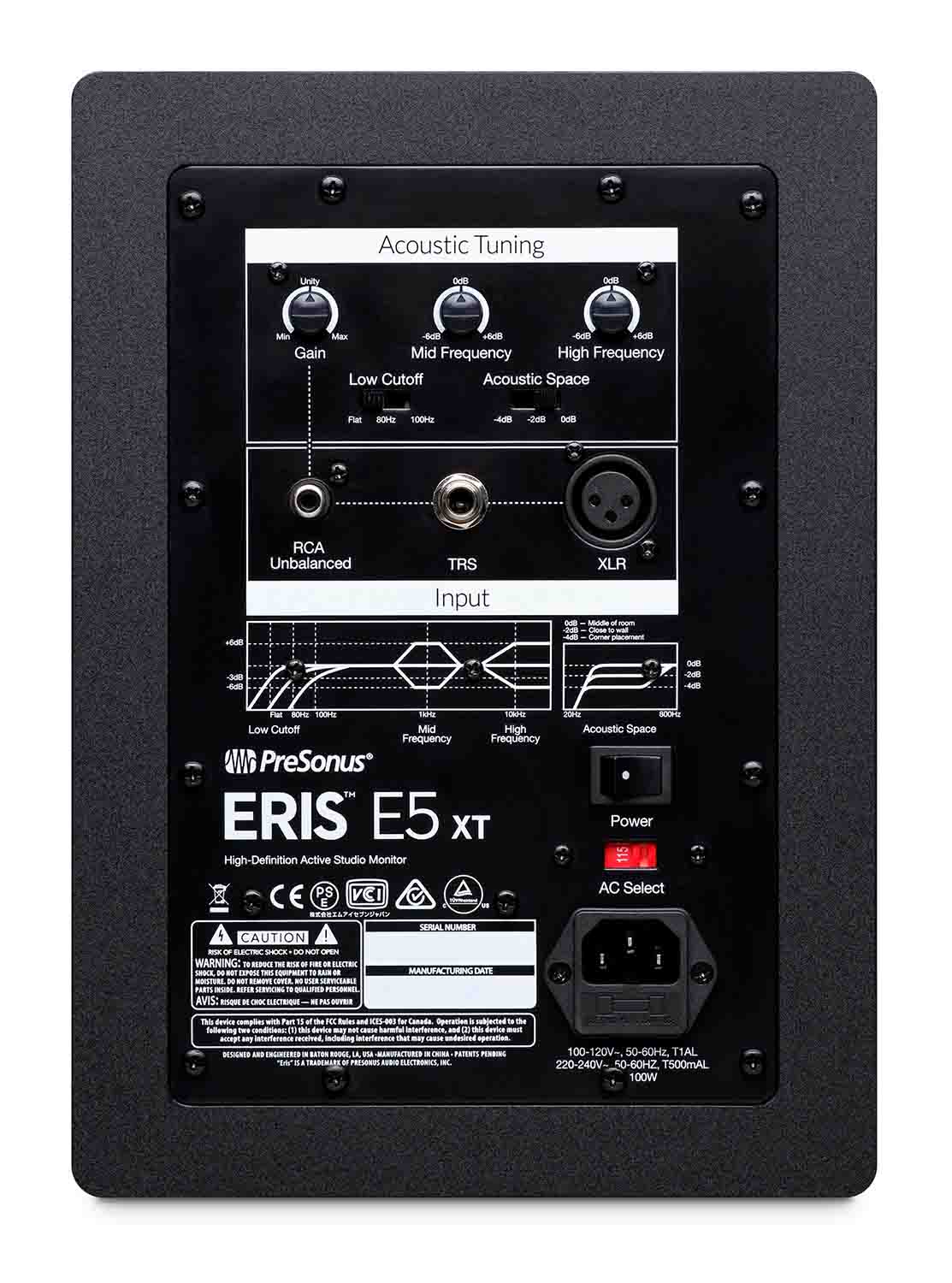PreSonus ERIS E5 XT, 5.25" 2-Way Active Studio Monitors with Wave Guide - Hollywood DJ