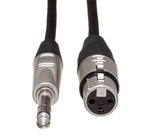 Hosa HXS-010, XLR Female to 1/4" TRS Male Pro Balanced Interconnect - 10 Feet - Hollywood DJ