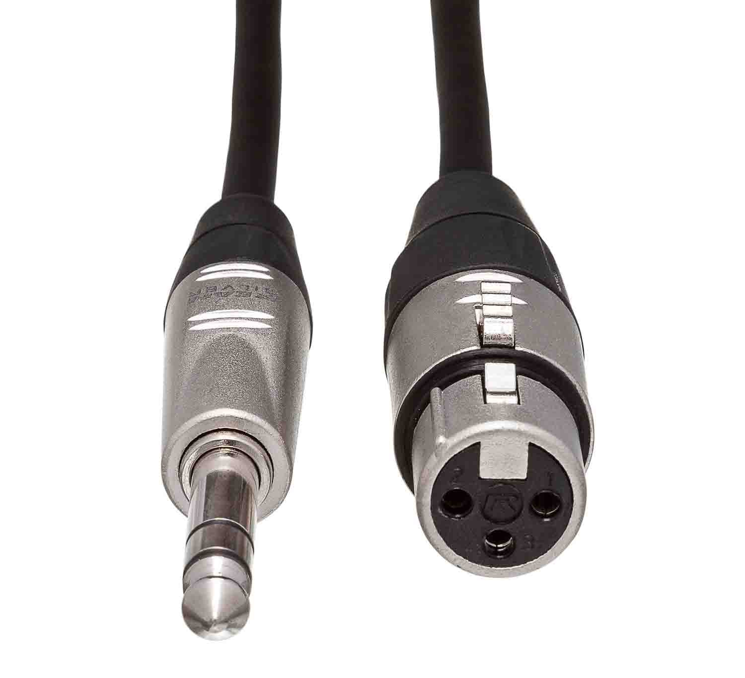 Hosa HXS-010, XLR Female to 1/4" TRS Male Pro Balanced Interconnect - 10 Feet - Hollywood DJ