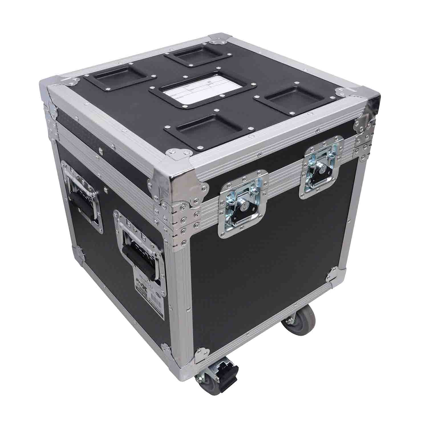 ProX XS-UTL17 ATA Utility Flight Travel Heavy-Duty Storage Road Case with 4-Inch in casters – 18"x18"x18' Exterior - Hollywood DJ