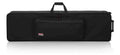 Gator Cases GK-88 SLXL Rigid Lightweight Case for Slim, Extra long 88 Note Keyboards with Wheels - Hollywood DJ