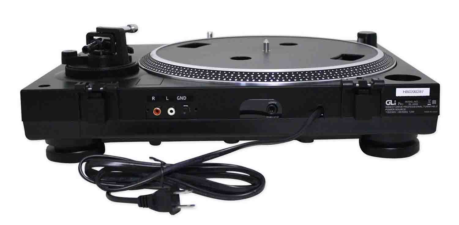 Gli pro SL-2500 Direct Drive Manual Turntable with Strobe Illuminator