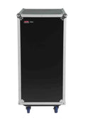 Gator Cases G-TOUR 10X16 PU, 10U Top 16U Side Console Rack Case with Casters - Hollywood DJ