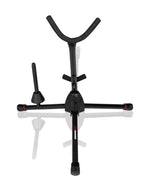 Gator GFW-BNO-SAXFLU, Tripod Stand for Alto or Tenor Sax with Clarinet/Flute Peg Attachment - Hollywood DJ
