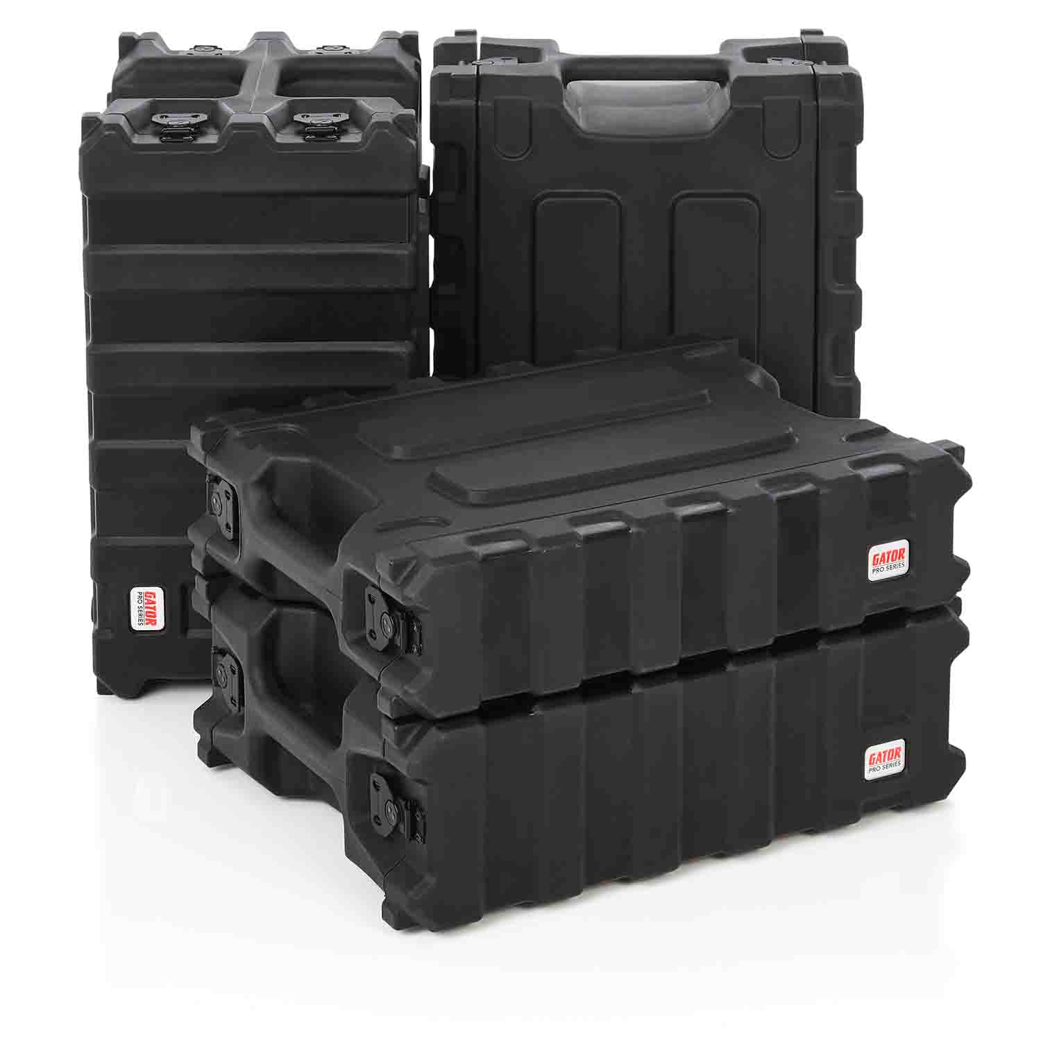 Gator Cases G-PRO-6U-13, 6U Deep Molded Audio Rack Case - 13 Inch - Hollywood DJ