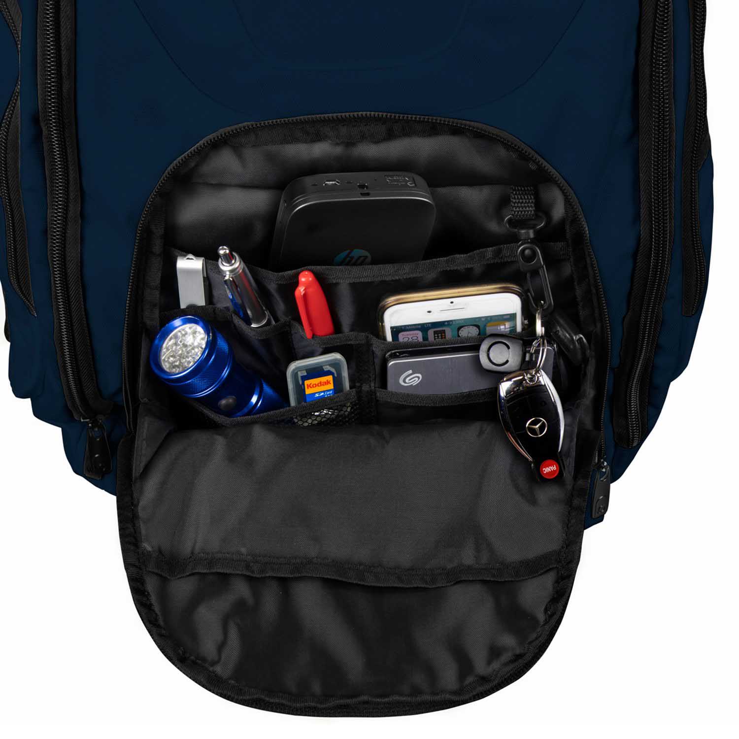 Odyssey BPBACKTRAKXLDKB Backtrak XL DJ Backpack Dark - Blue - Hollywood DJ