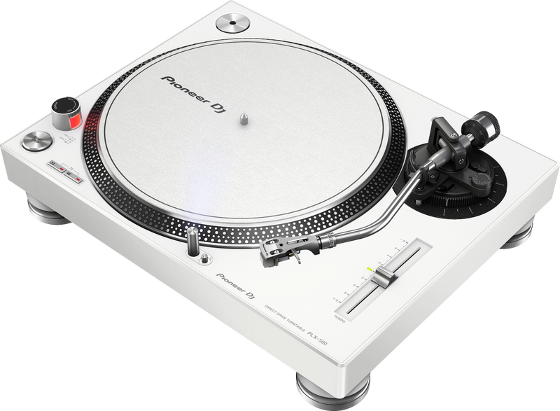 Open BoX:Pioneer DJ PLX-500W High Torque Direct Drive Turntable (White) | Open Box - Hollywood DJ