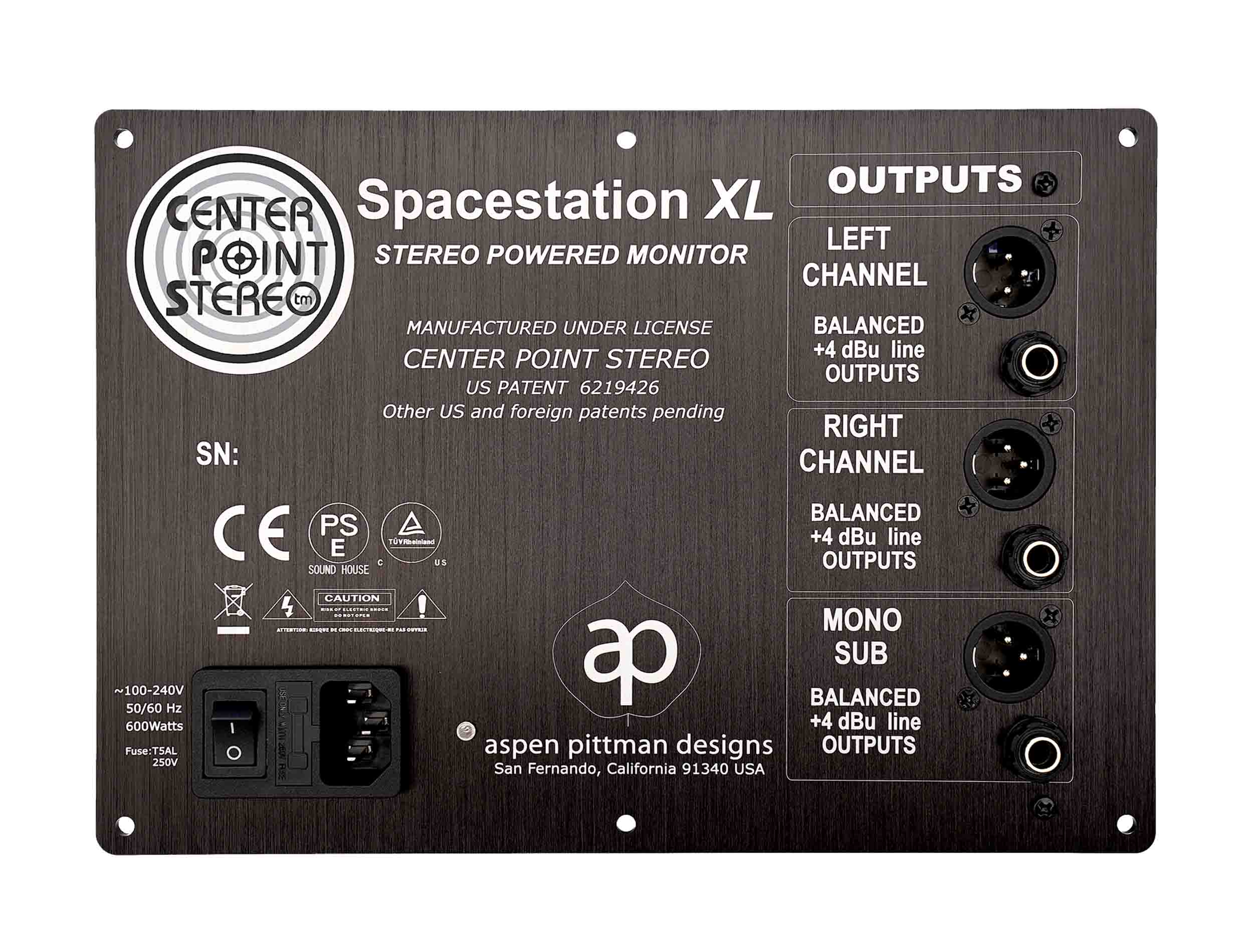 Aspen Pittman Designs Spacestation XL, Center Point Stereo Speaker - 700W - Hollywood DJ