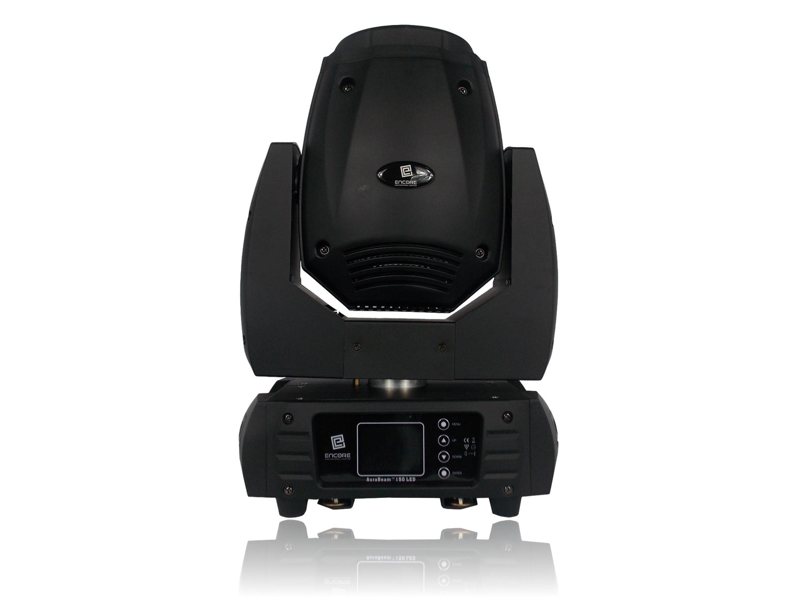 Encore Pro Lighting 4Pk AuraBeam 150 LED w/ Roadcase - 150w LED Moving Head Beam w/ ArtNet and 5 Pin DMX - Hollywood DJ