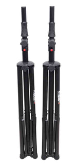ProX T-SS82P Set of 2 Pro Air Speaker stand in Black with Carry Bags - Hollywood DJ