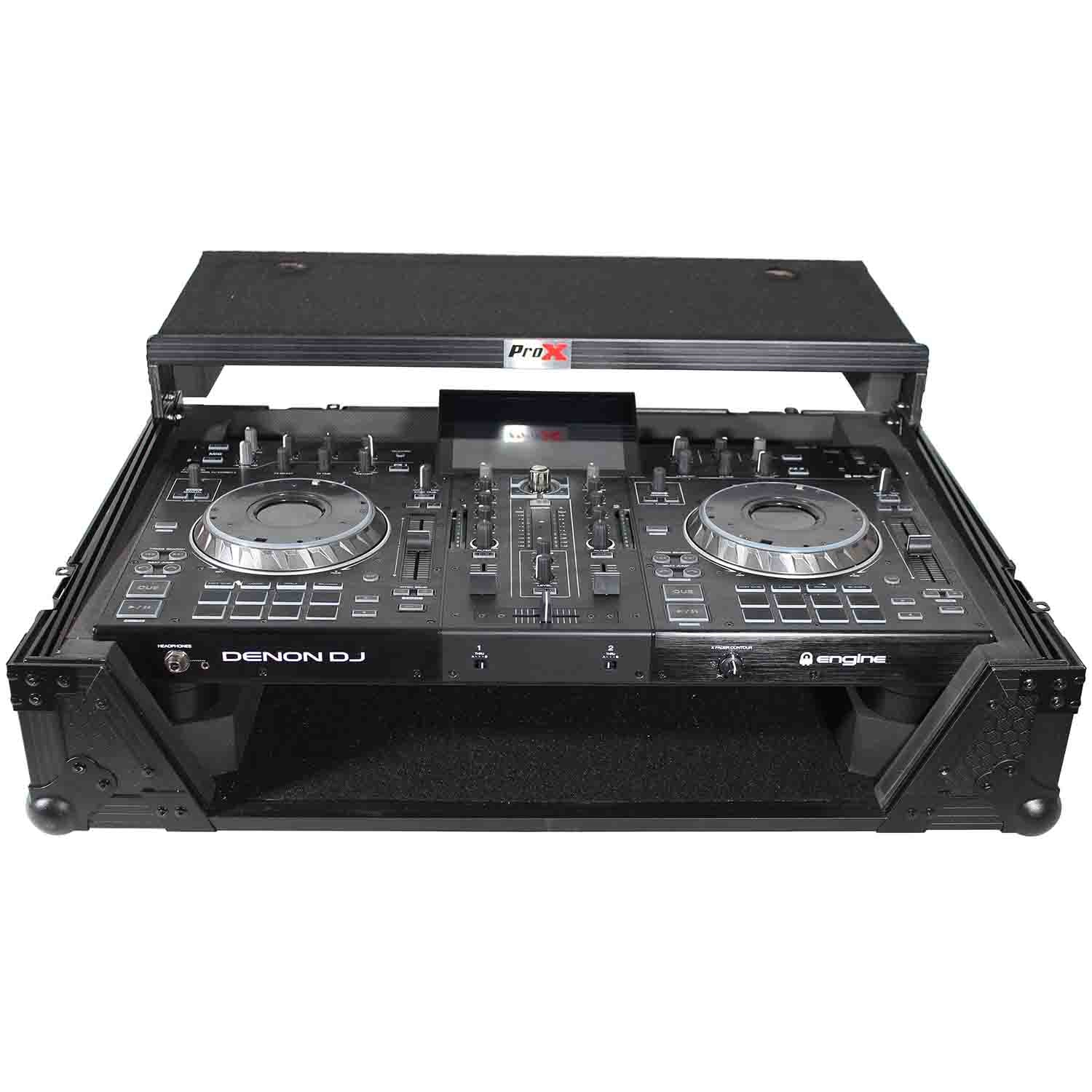 B-Stock Scratch & Dent: ProX XS-PRIME2 LTBL DJ Flight Case for Denon Prime 2 Standalone DJ System - Black on Black ProX Cases
