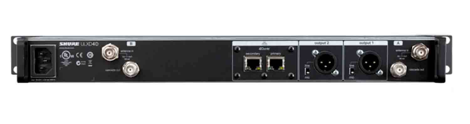 Shure ULXD4D Dual Channel Digital Wireless Receiver - Hollywood DJ