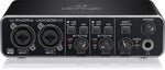Behringer UMC-202HD, Audiophile 2x2, 24-Bit/192 Khz USB Audio Interface With Midas Mic Preamplifiers - Hollywood DJ