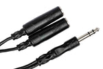 Hosa YPP-118 Y Cable, 1/4 in TRS to Dual 1/4 in TRSF - Hollywood DJ