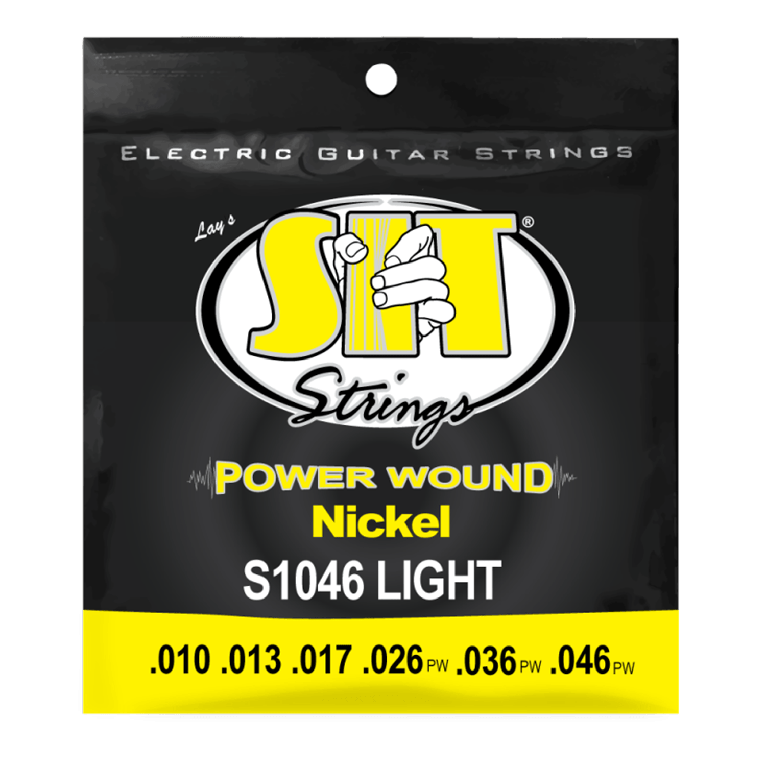 S.I.T. String S1046, Light Power Wound Nickel Electric Guitar String - Hollywood DJ