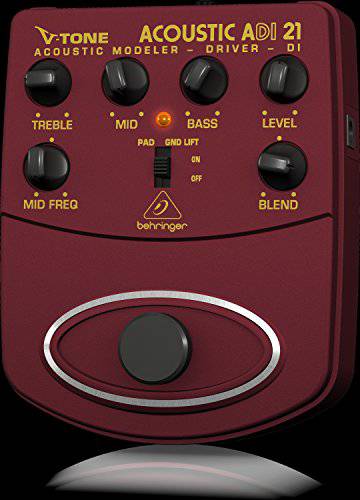Behringer ADI21 Acoustic Amp Modeler/ Direct Recording Preamp/DI Box - Hollywood DJ