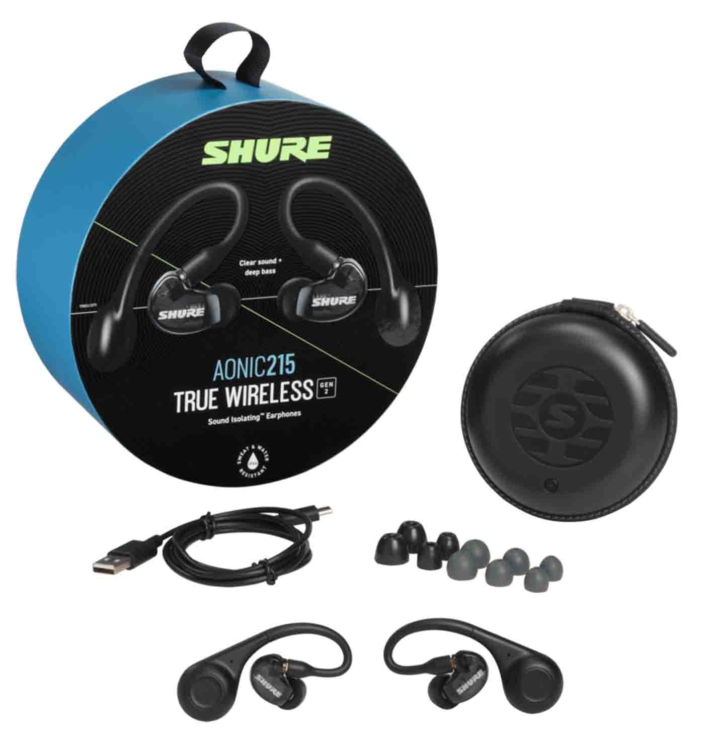 Shure AONIC215GEN2 True Wireless Sound Isolating Earphones - Hollywood DJ