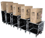 ProX XS-18R18W 18U Space Amp Rack Mount ATA Flight Case with Casters - 18 Inch - Hollywood DJ