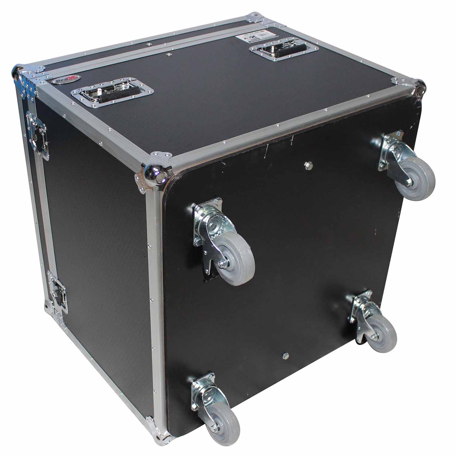 ProX XS-UTL6 Heavy Duty Utility Trunk Case with Caster Cups 4 4" Casters - 29.5" x 29.5" x 29" - Hollywood DJ