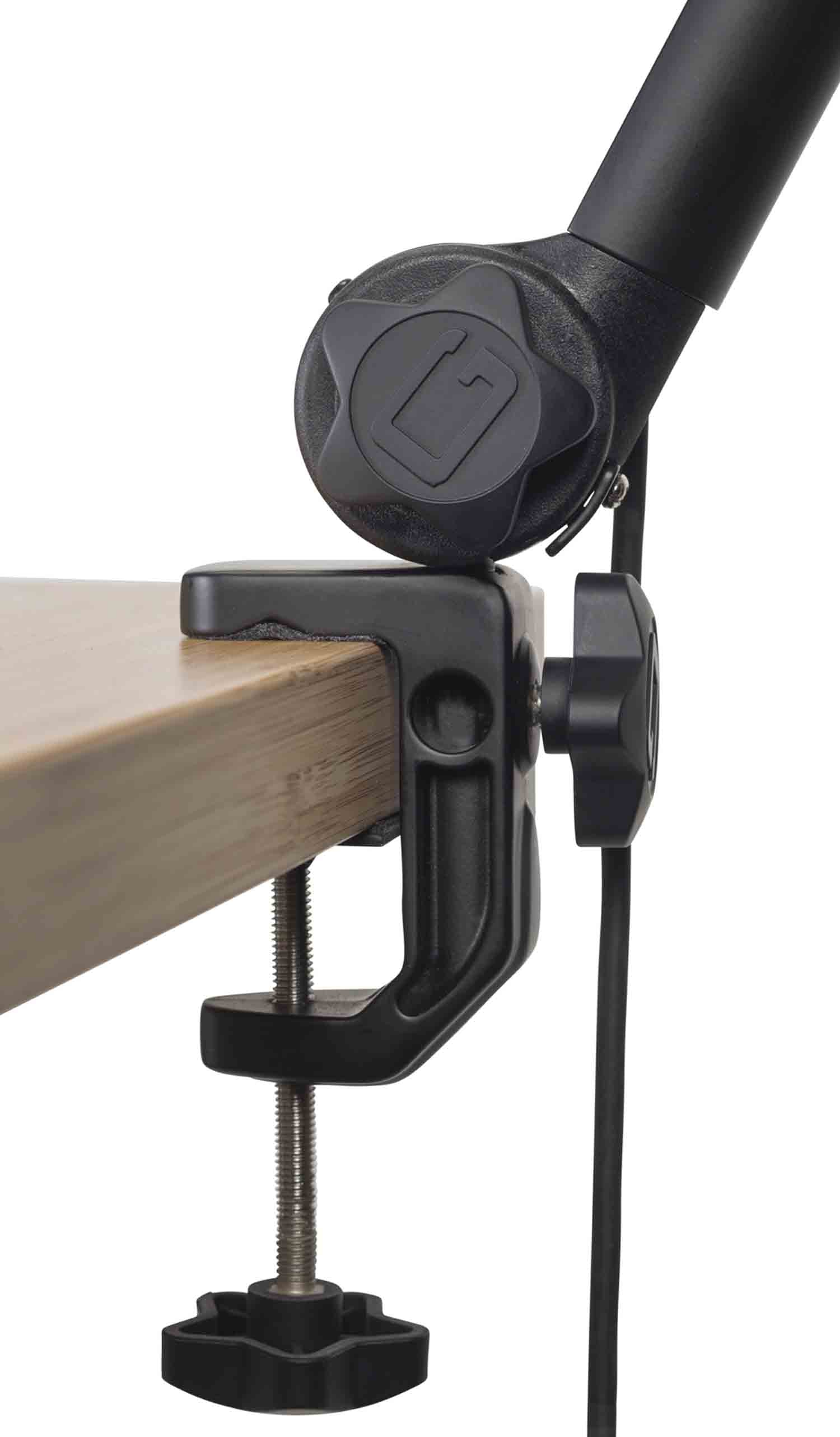 B-Stock: Gator Frameworks GFWMICBCBM3000 Deluxe Desktop Mic Boom Stand for Podcasts and Recording - Hollywood DJ