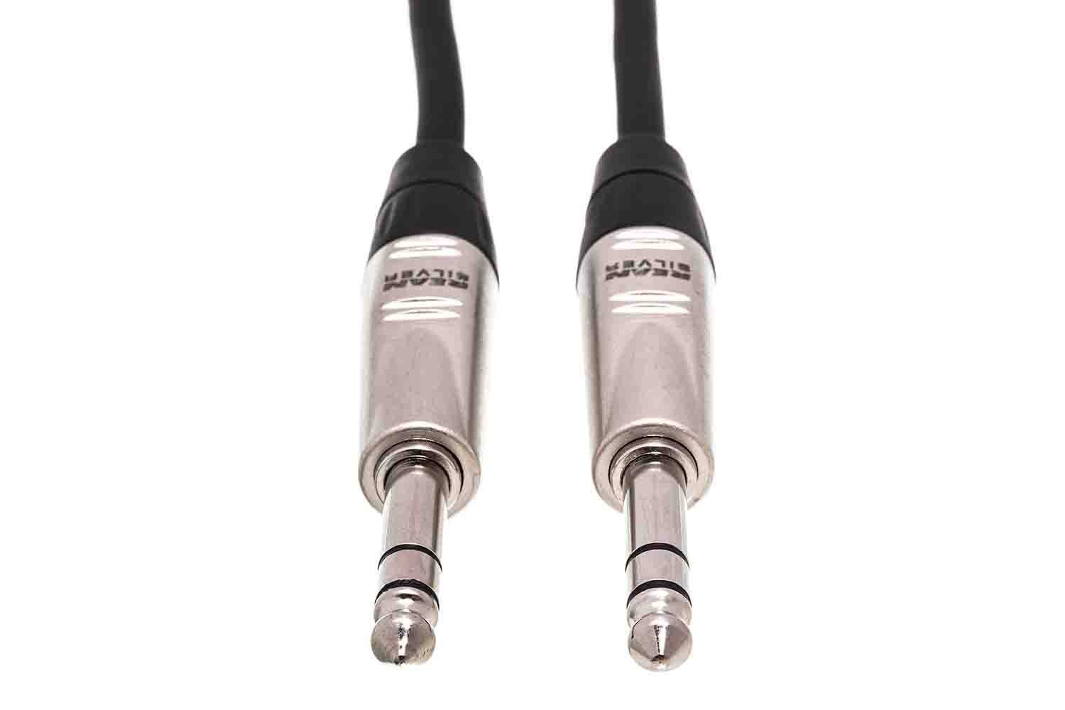 Hosa HSS-003 Pro Balanced Interconnect Cable, REAN 1/4 in TRS to Same - 3 Feet - Hollywood DJ