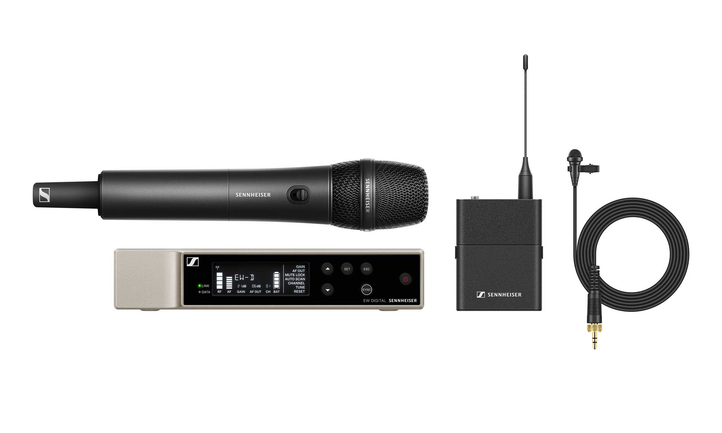 Sennheiser EW-D ME2/835-S R1-6 Digital Wireless Combo Microphone System - R1-6: 520 to 576 MHz - Hollywood DJ
