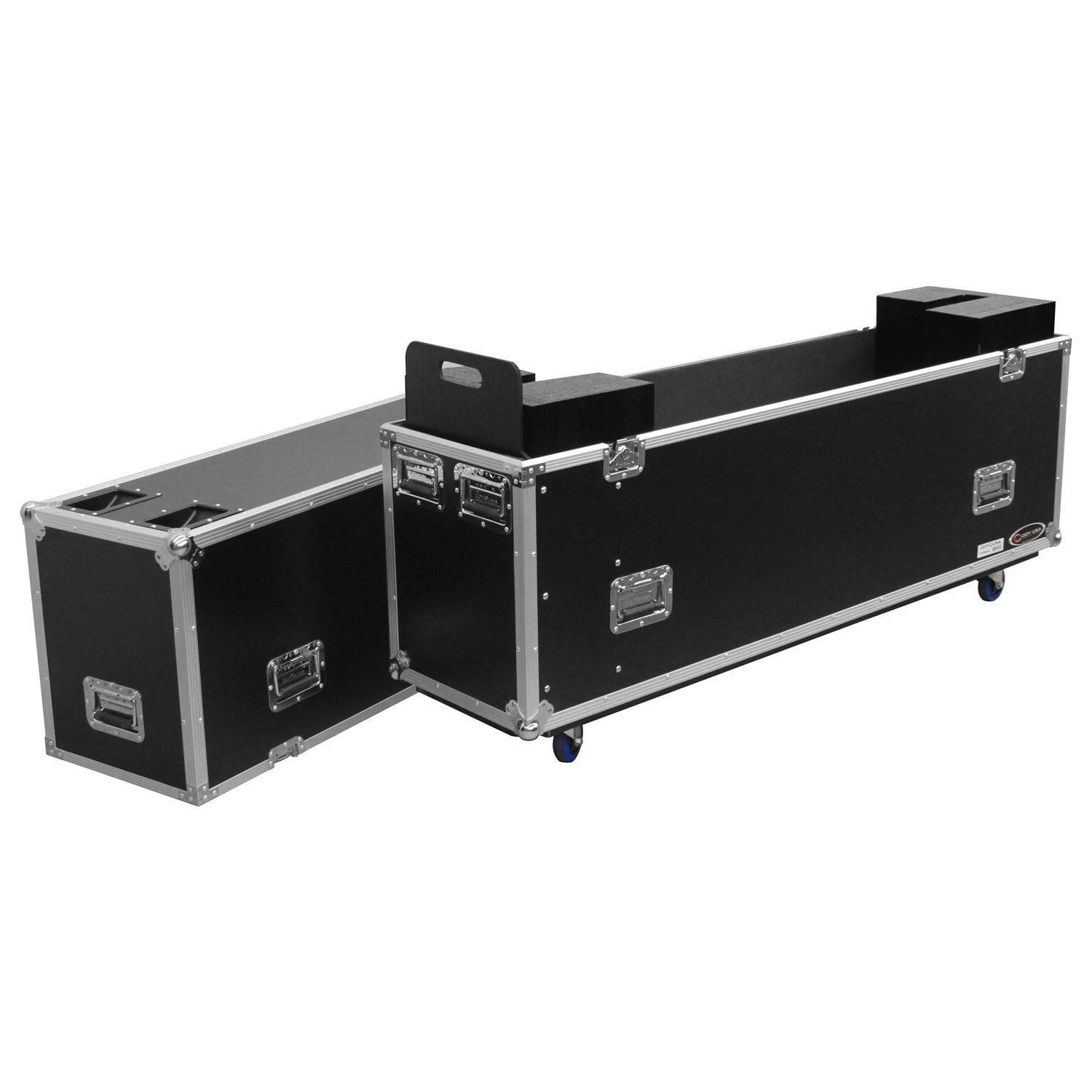 Odyssey FZFSM65W, 60-65″ Flat Screen Monitor Flight Case with Casters - Hollywood DJ