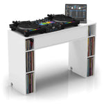 Glorious Modular DJ Mix Station with 6-Part Design - White - Hollywood DJ