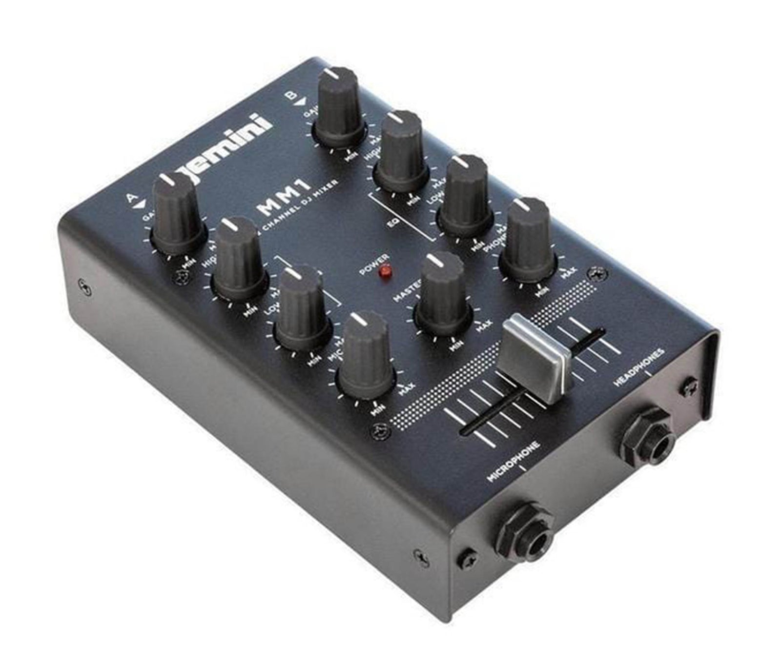 Gemini Sound MM1, 2-Channel Pocket-Sized DJ Mixer - Hollywood DJ
