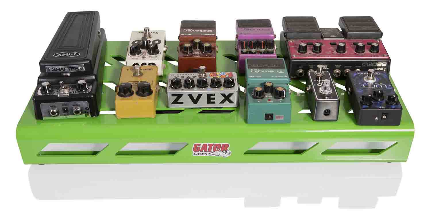 Gator Cases GPB-BAK-GR Large Pedal Board with Carry Bag - Green - Hollywood DJ