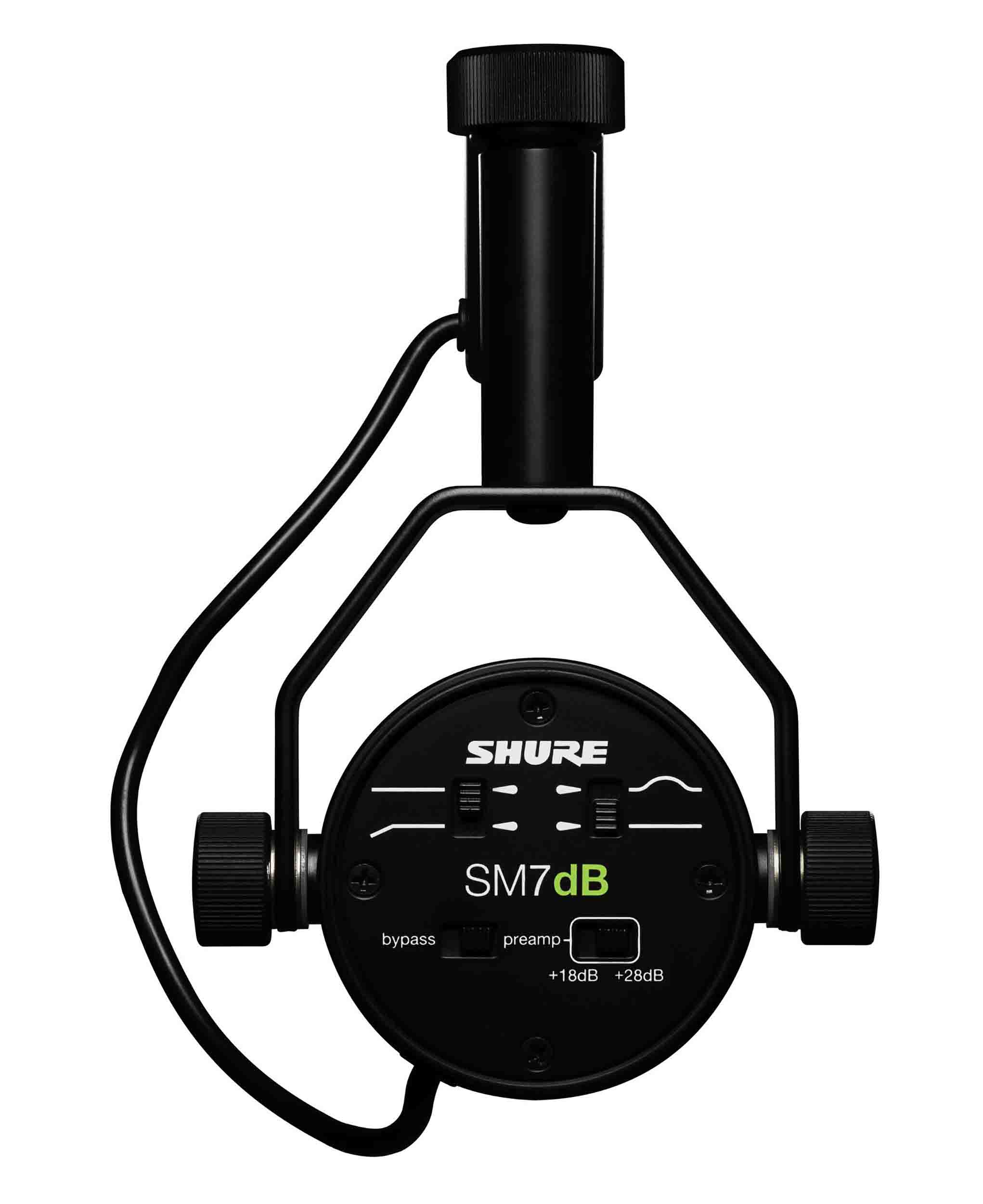 Shure SM7DB Podcast & Vocal Mic with Built in Preamp - Dynamic Cardioid Pattern - Hollywood DJ