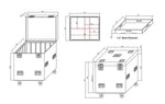 ProX XS-UTL243036W Heavy-Duty Truck Pack Utility Flight Case W-Divider and Tray Kit - 24"X30"X36" - Hollywood DJ