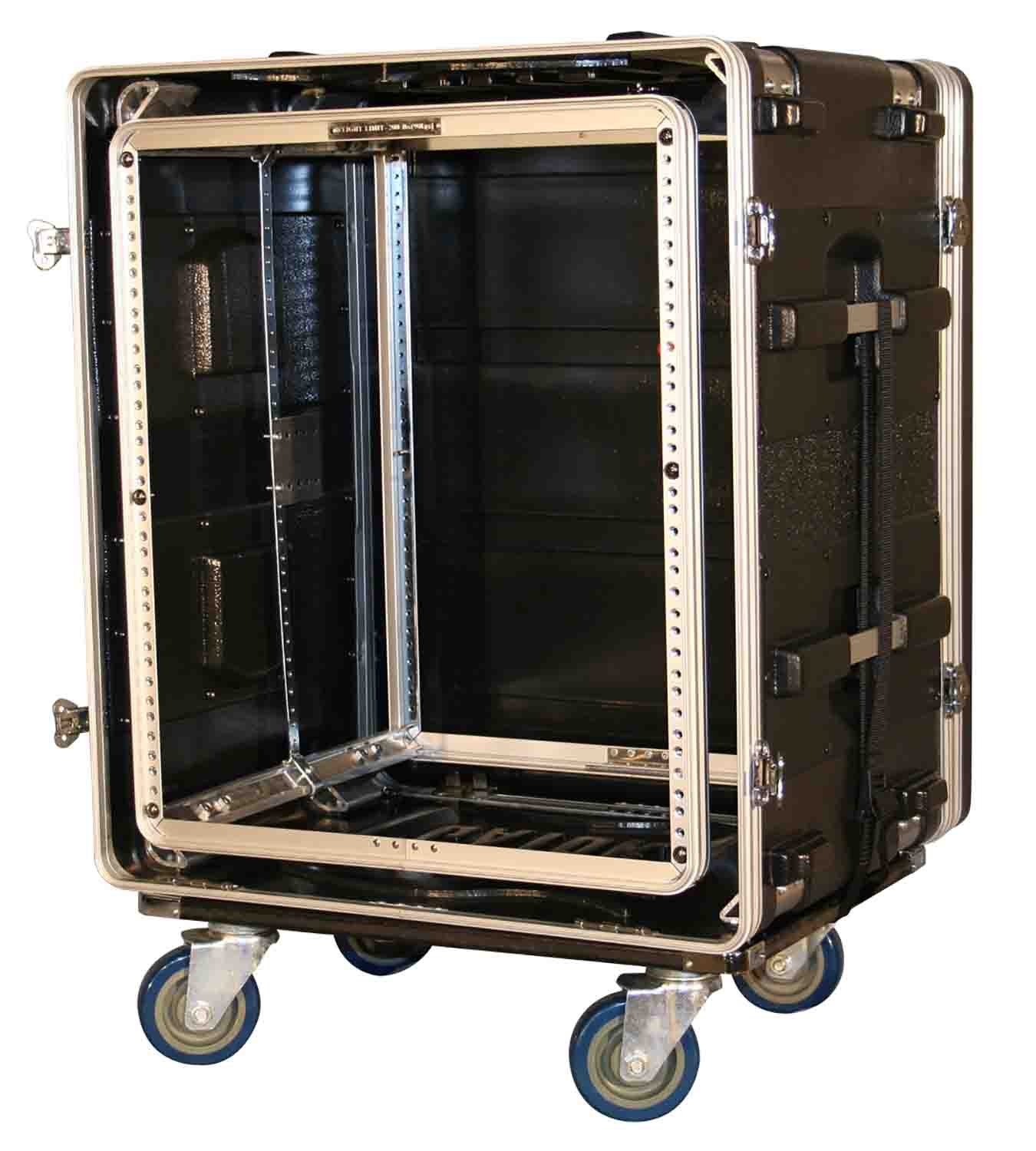 Gator Cases G-SHOCK-12L, 12U Shock Rack with Rubber Shock Suspension - Hollywood DJ