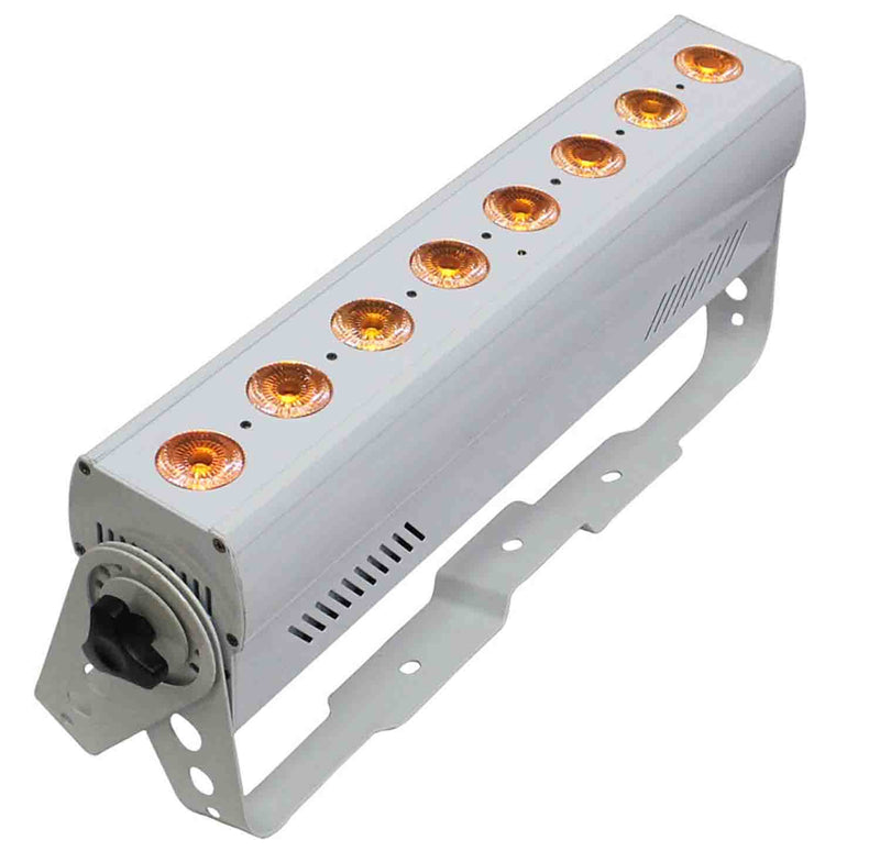 ProX X-BARC8WDBX4 Alcon Bar 8x 5in1 RGBWA 10W LED Light Battery Powered Wireless DMX - Hollywood DJ