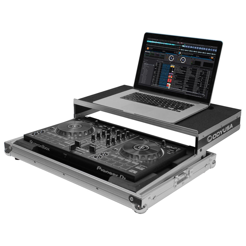 Open Box: Odyssey FRGSPIDDJRB Low Profile Flight Case with Glide Platform for Pioneer DDJ-FLX4, DDJ-RB / DDJ-SB3 DJ Controller - Hollywood DJ