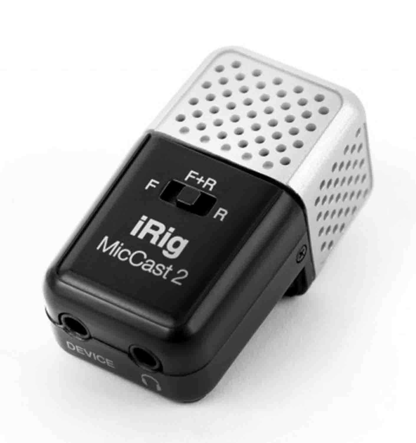 IK Multimedia iRig Mic Cast 2 Podcasting Voice Recording Microphone for Smartphones and Tablets - Hollywood DJ