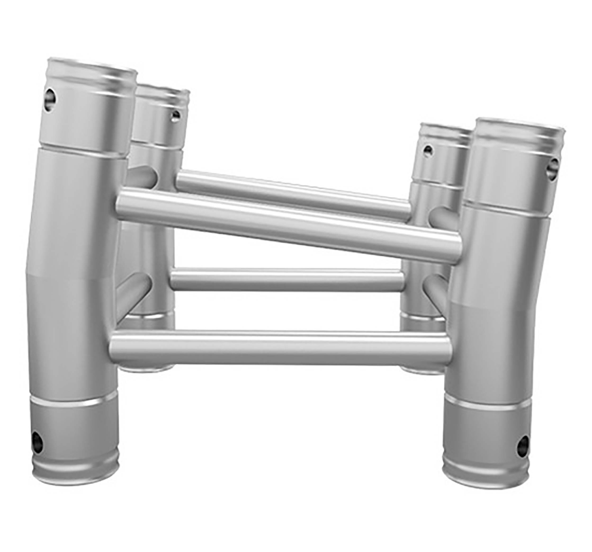 Global Truss SQ-4121-7.5, Two Way 7.5 Degree Corner F34 Truss Corner - Silver - Hollywood DJ