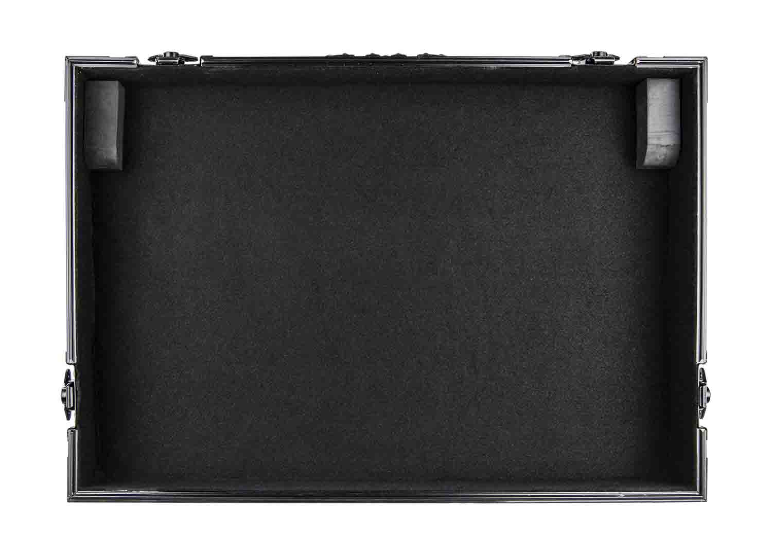 Odyssey FZGSPIDDJ8001BL Black Pioneer DDJ-800 Flight Case with Bottom 1U Rack Space and Glide Platform - Hollywood DJ