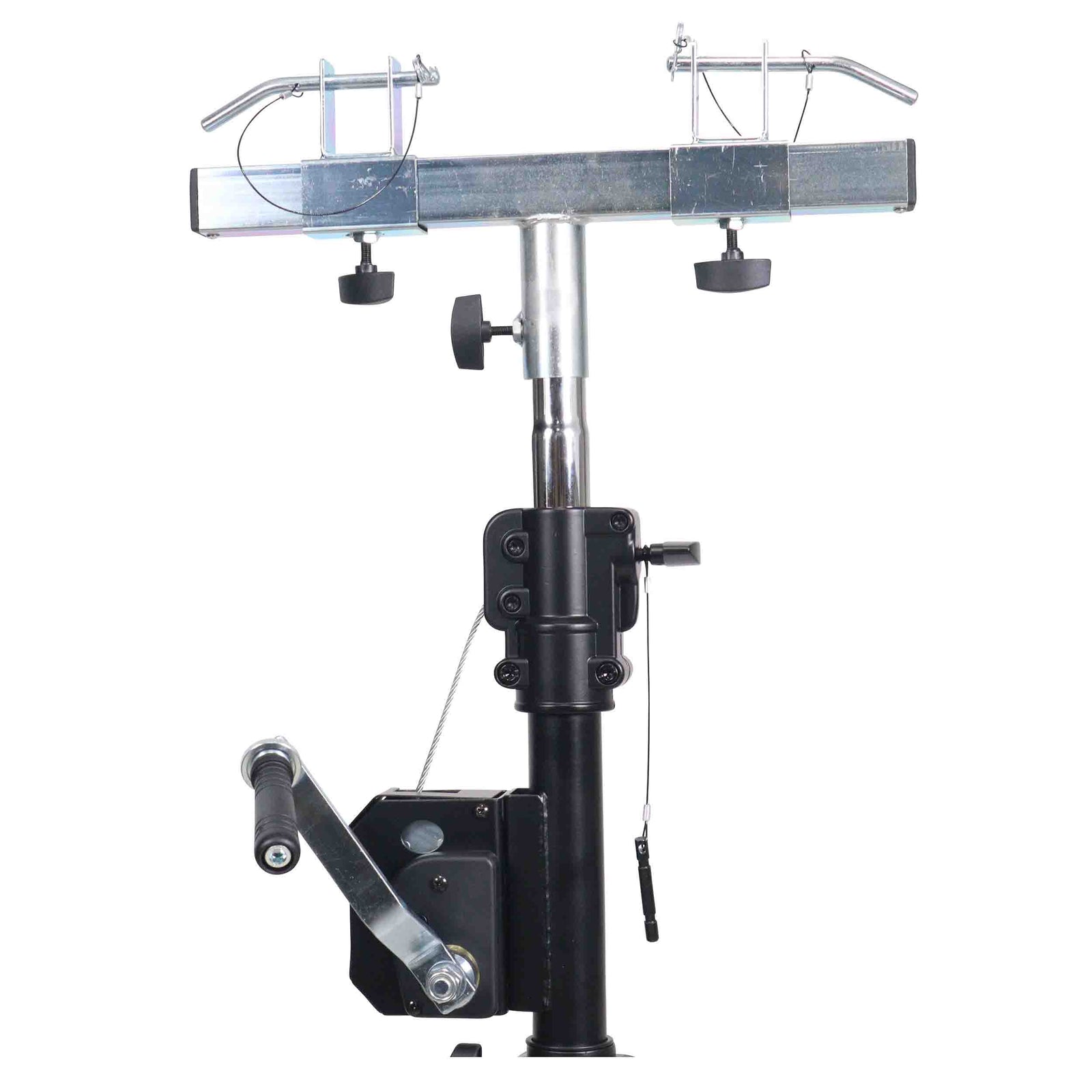 ProX T-LS35C-STAND, Set of (2) 9.5 Ft Crank Stands with T-Bars Supports Triangle Truss Segments for DJ Lighting - Hollywood DJ