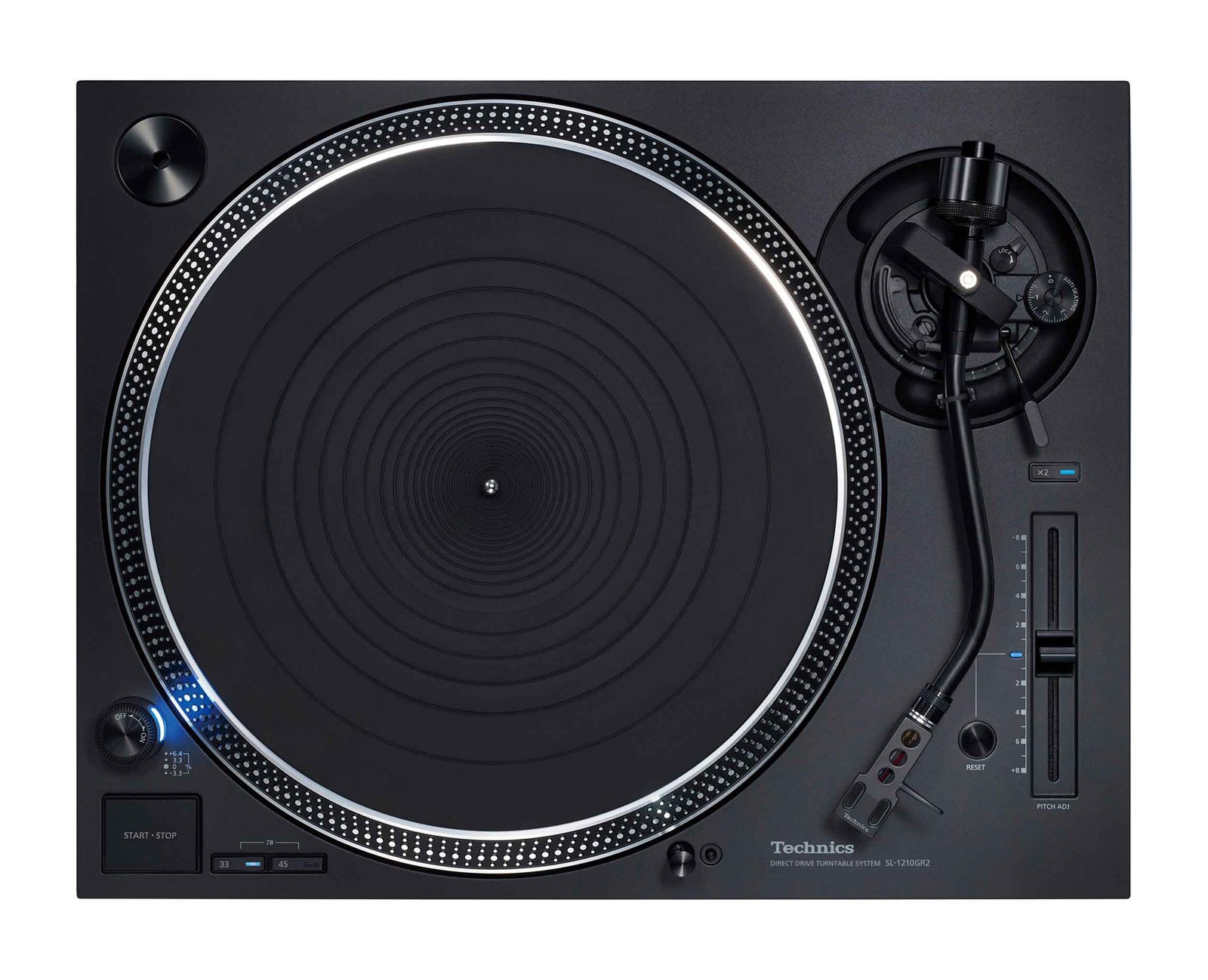 Technics SL-1210GR2-K Direct Drive Turntable System II - Black by Technics