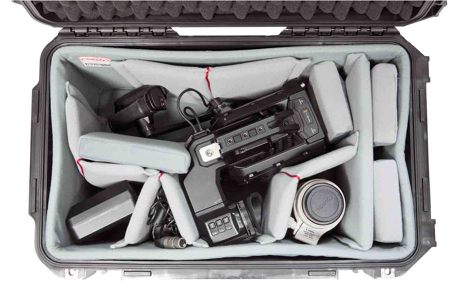 SKB Cases 3i-2213-12DT Case with Think Tank Video Dividers and Lid Foam - Black - Hollywood DJ
