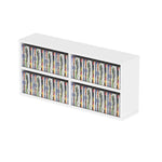 Glorious CD Box for 180 Slim Cases Or 124 Jewel Cases - White - Hollywood DJ