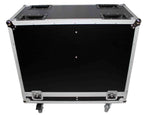 ProX X-RCF-TT25-AX2W Flight Case for Two RCF-TT25-A II High Definition Two-Way Speakers with 4 Inch Wheels - Hollywood DJ