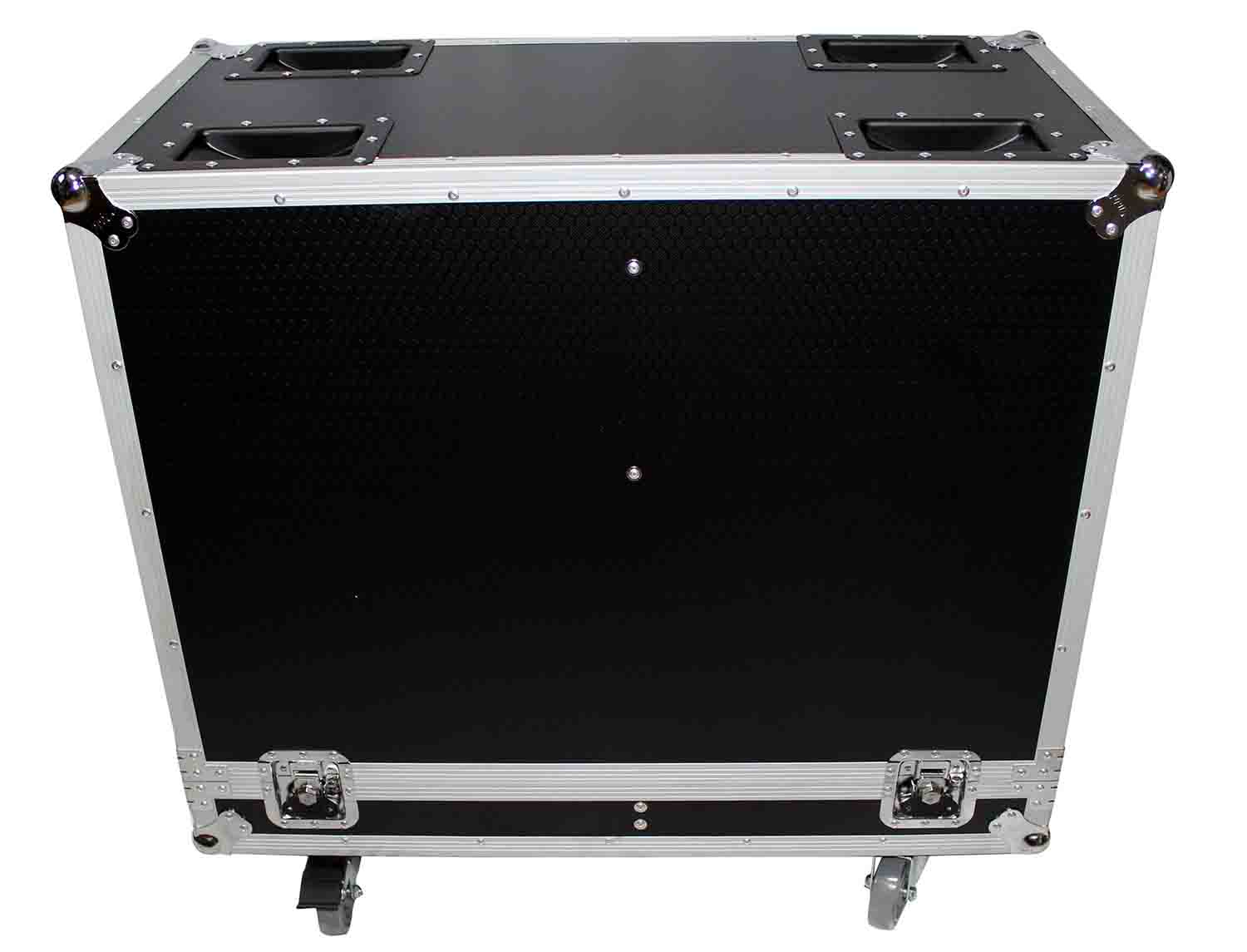 ProX X-RCF-TT25-AX2W Flight Case for Two RCF-TT25-A II High Definition Two-Way Speakers with 4 Inch Wheels - Hollywood DJ